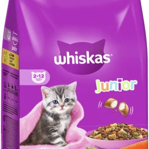Neuheit Whiskas Trocken Junior mit Huhn 1,9 kg
